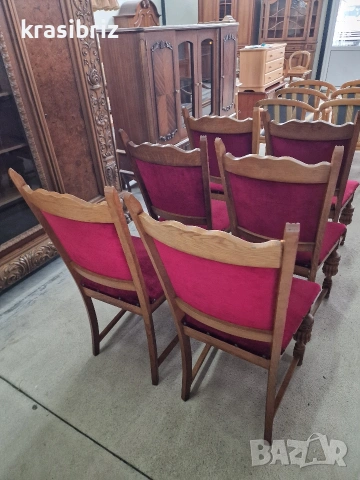 Антични Масивни Столове-6бр.-внос от Германия!ОБЯВЕНАТА ЦЕНА Е ЗА БРОЙ!, снимка 3 - Столове - 53531603