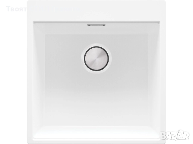 STOP! Christmas Бял кухненска мивка OSLO 50 XXL+ Смесител FLEX+Сифон, снимка 2 - Мивки - 52638107