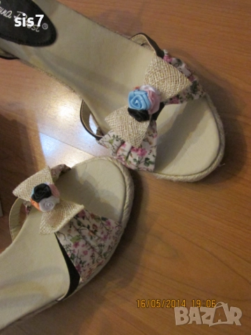 интересни сандали внос от Англия номер 39, снимка 2 - Сандали - 51854547