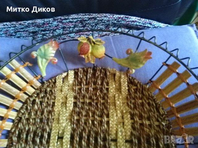 Фруктиера поднос красива голяма  фи 350мм Н-50мм, снимка 4 - Аксесоари за кухня - 43009327