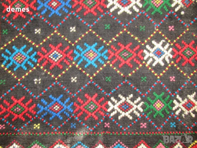  Ръчно изработена с вълнени конци възглавница от 30-те г.ХХ в, снимка 6 - Антикварни и старинни предмети - 32506135