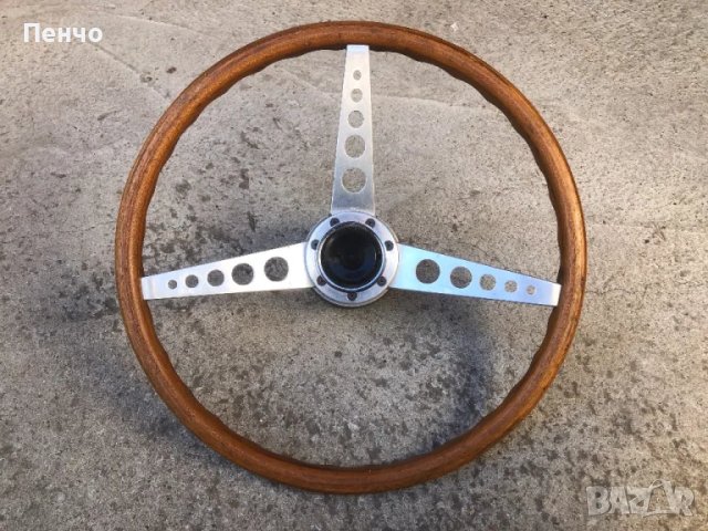 стар дървен спортен волан - 1950/60г. - ОРИГИНАЛ, снимка 1