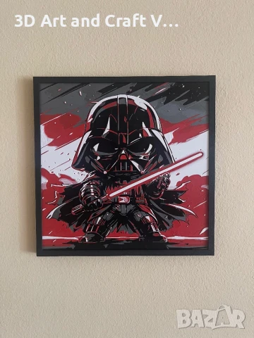 🔥 Релефна картина Darth Vader Chibi Edition , снимка 2 - Картини - 51183317