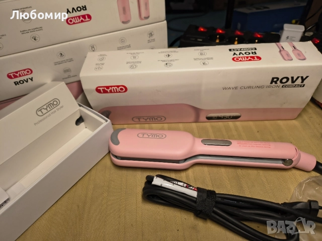 Маша за коса - TYMO ROVY Beach Waves Curling ironcompact , снимка 2 - Преси за коса - 52107804