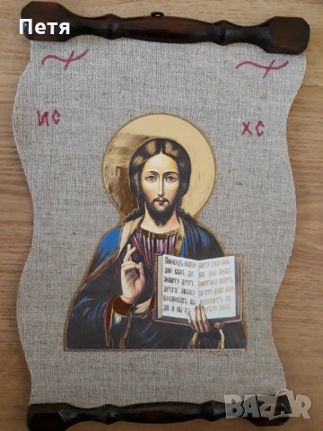 Икона "Иисус Христос", Икона "Света Богородица ", снимка 4 - Икони - 17953037