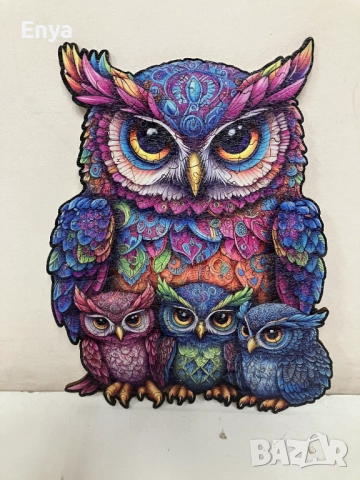 Пъзели - наредени и залепени