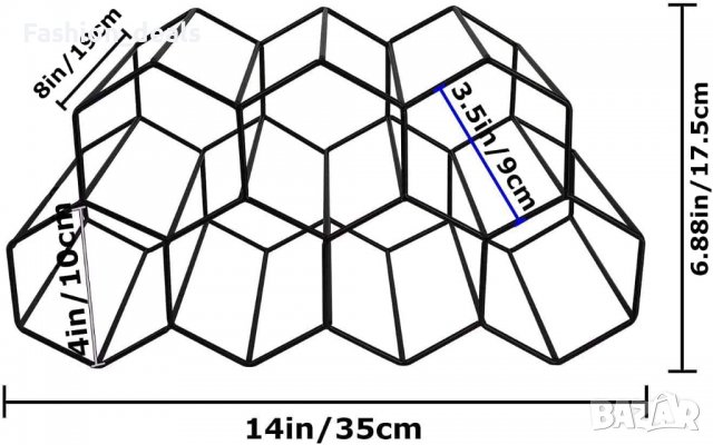 Нова поставка за вино Стойка за съхранение Рафт Организатор бутилки дом, снимка 3 - Други стоки за дома - 39868103