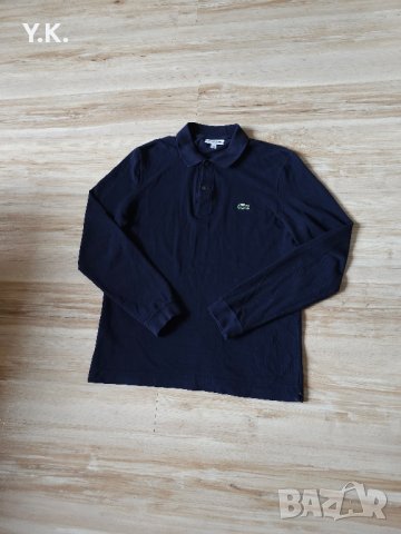 Оригинална мъжка блуза с яка Lacoste, снимка 2 - Блузи - 43361446