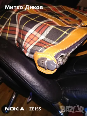 Primicia чанта за багаж маркова винтидж 43х43х17см промазан плат нова, снимка 5 - Чанти - 49069782