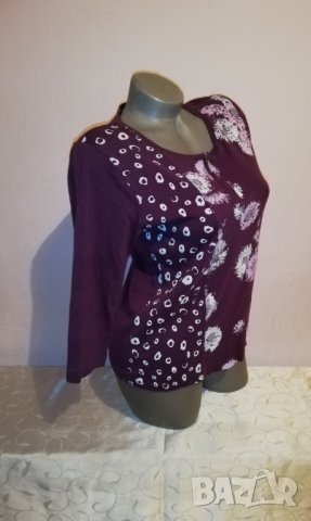 Дамска  блуза Signature р-р М, памук , снимка 2 - Блузи с дълъг ръкав и пуловери - 27437949