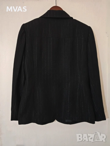 Ново дамско черно сако с блестящи нишки S-M размер, снимка 2 - Сака - 53181651