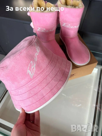Barbie Дамска Розова Шапка👒👢 Дамски Розови Боти Барби Код SK551