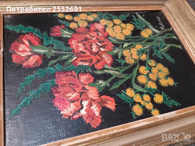 Авторска картина , снимка 2 - Антикварни и старинни предмети - 28543821