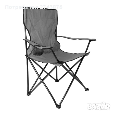 Сгъваем къмпинг стол Muhler, 52x52x82cm, снимка 2 - Къмпинг мебели - 50696548