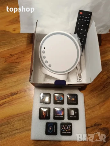 НОВ галактически проектор MERTTURM, Планетен проектор с допълнителен лазарен звезден ефект, снимка 10 - Плейъри, домашно кино, прожектори - 50501180