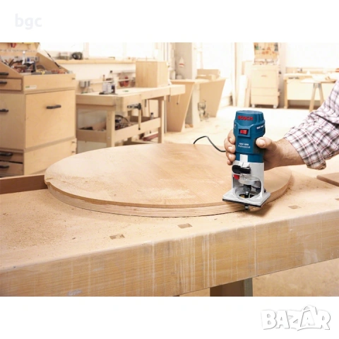 Фреза Bosch Professional GKF 600, 600W, 33000 об/мин, Пластмасов куфар - 36 месеца гаранция, снимка 7 - Други инструменти - 53498304