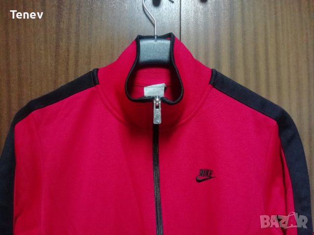 Nike оригинално мъжко червено горнище размер М , снимка 3 - Спортни дрехи, екипи - 43301697