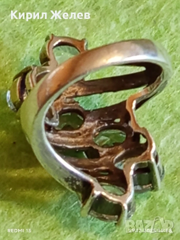 Изящен сребърен пръстен с ювелирно инкрустирани кристали Сваровски 26393, снимка 7 - Пръстени - 52925819