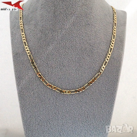 Синджир с 14К златно покритие 254572, снимка 4 - Колиета, медальони, синджири - 53010324