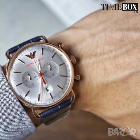 Emporio Armani AR11123 Aviator Chronograph. Нов мъжки часовник, снимка 2 - Мъжки - 38800980