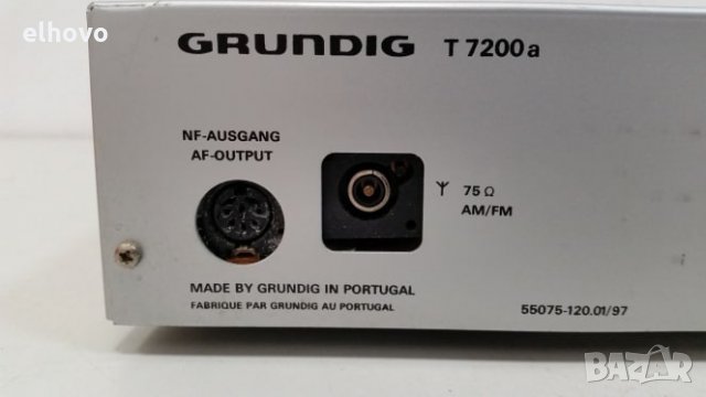 Стерео тунер Grundig T 7200, снимка 5 - Ресийвъри, усилватели, смесителни пултове - 28592283