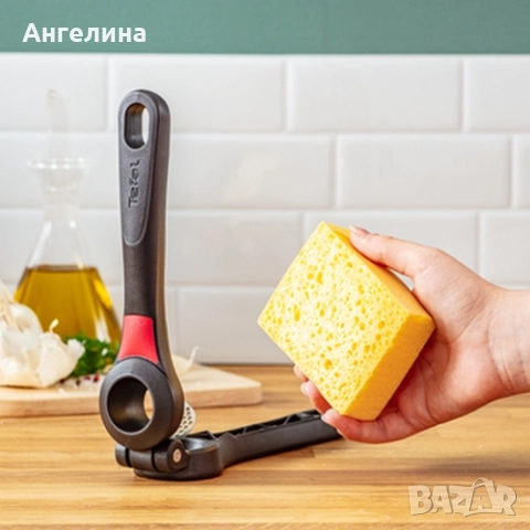 Преса за чесън, Tefal K2072614, Ingenio new garlic press, снимка 3 - Аксесоари за кухня - 52195369