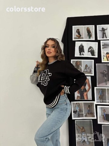 Луксозен черен пуловер Cristian Dior кодVL13W