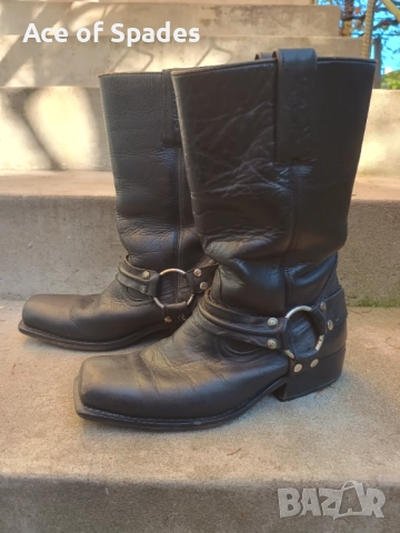 N42 Мъжки Рокерски Каубойски Ботуши, снимка 3 - Мъжки ботуши - 52402407