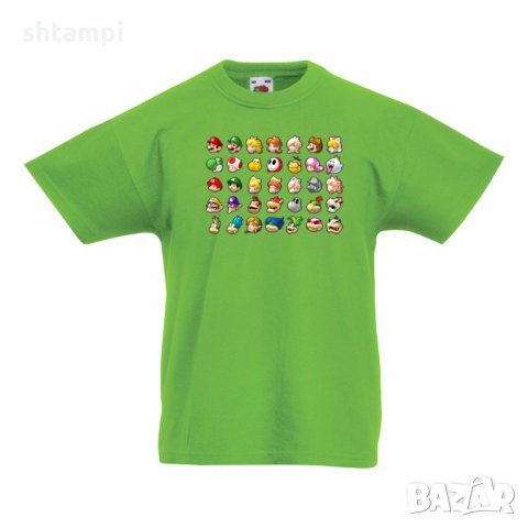 Детска тениска Супер Марио Nintendo Games Heads, снимка 3 - Детски тениски и потници - 33089444
