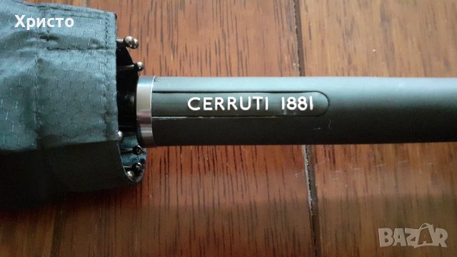 чадър автоматичен, марков, луксозен Черути - CEERUTTI 1881, черен, супер подарък - внос от Италия, снимка 3 - Други - 38967246