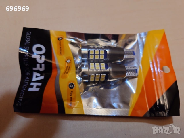 Oprah 2 бр. Супер ярки T15 W16W 921 автомобилни LED светлини Canbus без грешка за задни мигачи 3030S, снимка 2 - Аксесоари и консумативи - 53436262