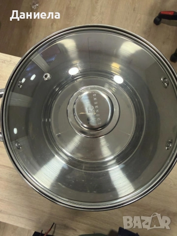 Тенджера Edenberg от неръждаема стомана и многослойно дъно за бързо и равномерно готвене, снимка 14 - Съдове за готвене - 53416538