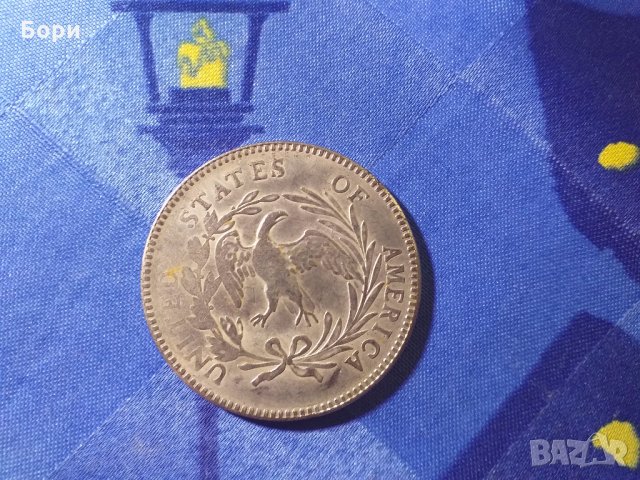 САЩ 1 долар 1795-1798-РЕПЛИКА, снимка 3 - Нумизматика и бонистика - 27494334