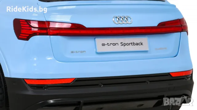 Audi E-Tron Sportback 12V – Детска акумулаторна кола, Синя, EVA гуми, 4x4, снимка 6 - Детски велосипеди, триколки и коли - 50427468