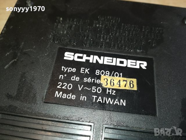 SCHNEIDER EK809/01-ВНОС FRANCE 1212231054M, снимка 16 - Радиокасетофони, транзистори - 43376223