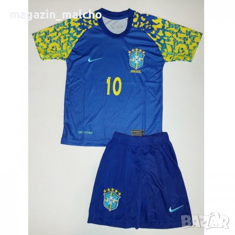 ДЕТСКИ ФУТБОЛЕН ЕКИП - NIKE FC BRASIL NEYMAR 10; размери: 104/116 и 176 см.