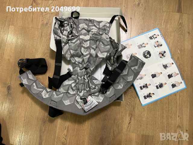 Hoppediz Primeo Хибридна ергономична раница за най-малките тъкан слинг , снимка 2 - Кенгура и ранички - 53144841