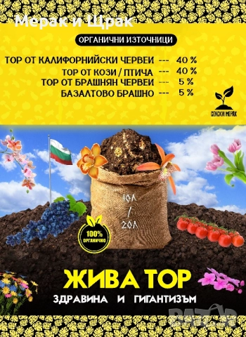 Тор от природни съставки, снимка 3 - Тор и почвени смеси - 52578173