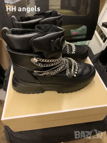 Michael Kors Cassia естествена кожа ботуши, снимка 2 - Дамски ботуши - 49476746