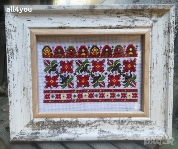 Ръчно бродирана автентична българска шевица, снимка 2 - Гоблени - 37635891