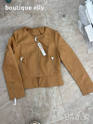 дамско кожено яке, снимка 6 - Якета - 51757648
