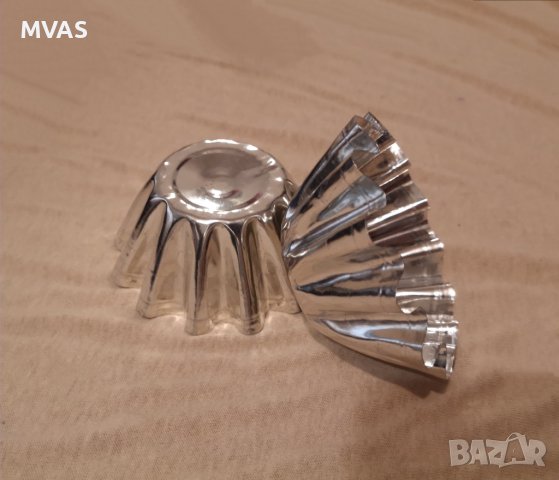 Нови метални формички за печене на кексчета кошнички 10 броя, снимка 4 - Форми - 37275365