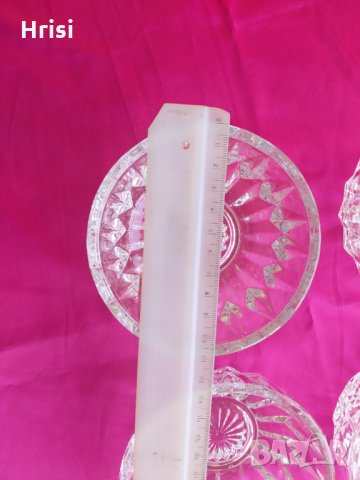 Сет стъклени купи от 80-те, снимка 5 - Други - 35474174