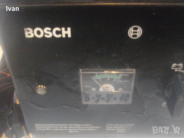 12V-24V Волта-Немско Авто Оригинално Зарядно За Акумулатори-BOSCH L2412-Отлично-12 Ампера-Старо Каче, снимка 7 - Други инструменти - 43716208