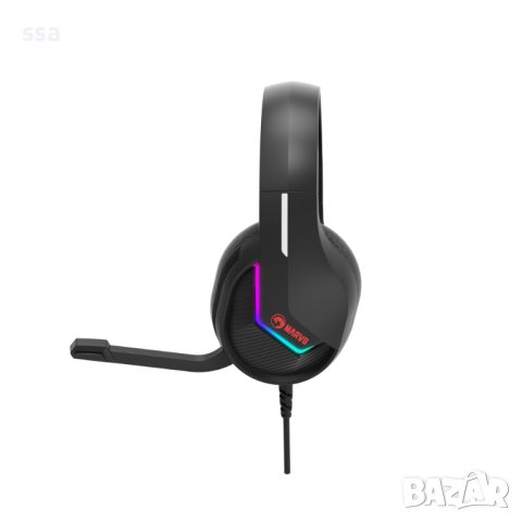 Marvo геймърски слушалки Gaming Headphones H8618 - 50mm, USB, RGB, снимка 2 - Слушалки за компютър - 43058288