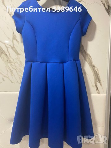 Синя кокетна рокля, снимка 3 - Рокли - 39496039