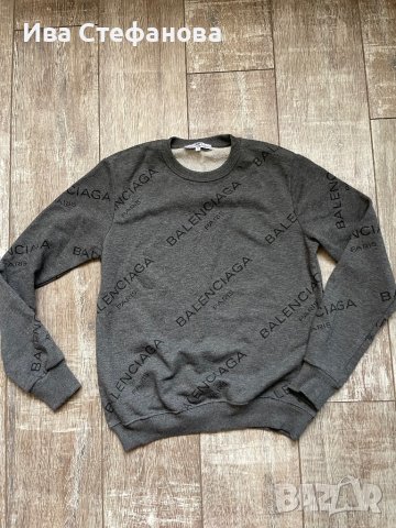 Balenciaga  Balenciaga нова спортна сива блуза Баленсиага , снимка 8 - Спортни дрехи, екипи - 43051733