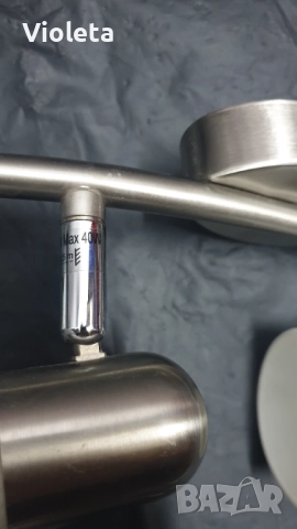 Спот осветителни тела Omnia Jackie 1хЕ14 и 2хЕ14 230V max 40 W. Цената е общо за двете., снимка 6 - Лампи за таван - 52454112