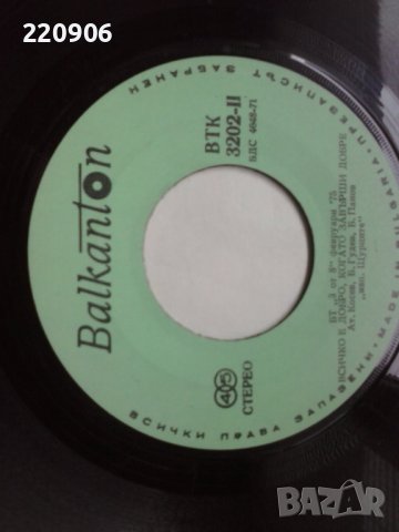 Малка плоча Тоника / Щурците, снимка 2 - Грамофонни плочи - 38197781