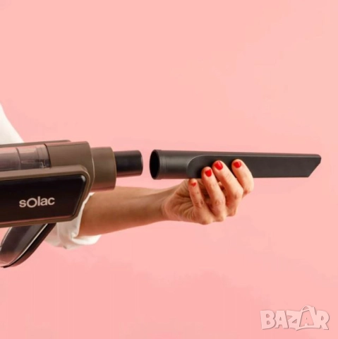 Прахосмукачка Solac Turbobat 600 – 600W, 12.000 Pa, циклонна технология, 0.8L, снимка 9 - Друга електроника - 51896396